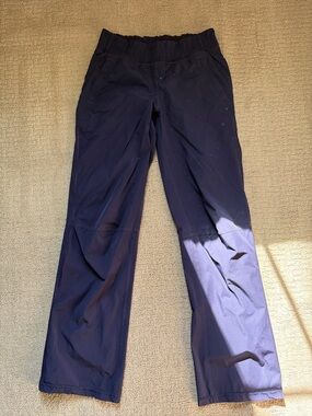 lululemon athletica Navy Blue Track Pants dance studio lined athletic gym 4